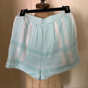 NEW CECILIE COPNEHAGEN sz XS Light Blue Shorts Elastic Waist